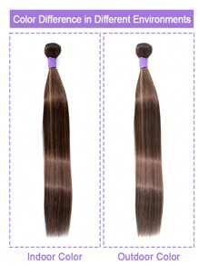 Honey Blonde Highlight 4/27 Human Hair Bundles Brazilian Straight Hair Bundles Human Hair 32inch Virgin Hair Weave Bundles Ombre Wavy 4/27 Colored For Women Human Hair - Chocolate Brown - View 7