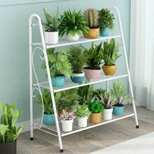 3 Etagen Pflanzenständer,Pflanzenregal für drinnen und draußen,Metall Pflanzenregal,für Wohnzimmer, Balkon und Garten