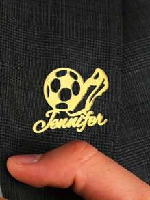 Un llavero personalizado en acero inoxidable con forma de botín de fútbol, llavero de botín de fútbol para hombre - Personalizado con estrellas deportivas, ideal como regalo para San Valentín, Navidad, Carnaval, Cumpleaños, Conmemorativo