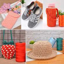 1 毫米 X 275 码尼龙流苏饰边绳,彩色花边绳,适用于钩编、编织、捕梦网、珠宝制作、太阳帽、包、钱包、鞋子、靠垫、DIY 工艺品 - 彩色 - 查看 8