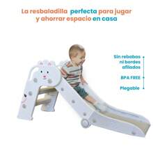 Resbaladilla Tobogan Infantil Plegable Portátil Jardin o Interior - Gris - Ver 3