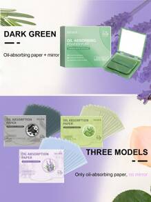 100pcs Lavender Oil-Absorbing Paper, Refreshing And Oil-Absorbing Face, Oil-Controlled Face Makeup Portable Oil-Absorbing Paper