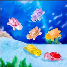 20pcs Glow-In-The-Dark 3D Sea Turtle Toys - Perfect For DIY Crafts And Party Favors, Assorted Colors