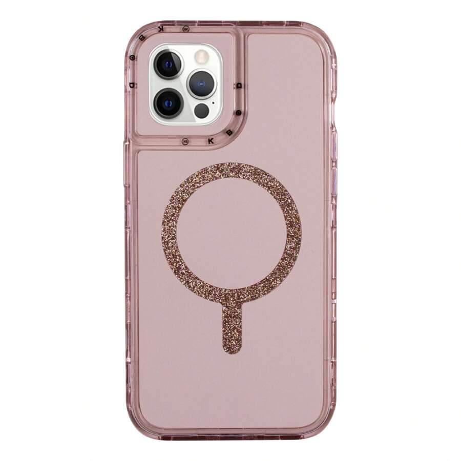 Funda Protector Antigolpes KBOD Urban Play Shinny Colores Compatible con Aro Magnetico Para iP - Rosa vieja - Ver 1