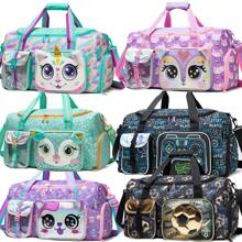 1pc Kids Duffle Bag Girls Travel Bag For Kids Overnight Bag For Kids Sports Bag For Girls Weekender Bag Gym Bag For Boys With Shoe Compartment Messenger Bag