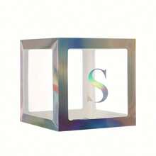 1 pièce Boîte à lettres transparente personnalisée pour anniversaire, mariage, boîte à ballons avec nom, décorations pour 1er anniversaire, miel/chérie/chéri, décorations de Noël, grande boîte transparente, décorations pour fête, décoration de maison, décoration de cheminée, boîte de douche (les matériaux en papier sont sujets à la casse)