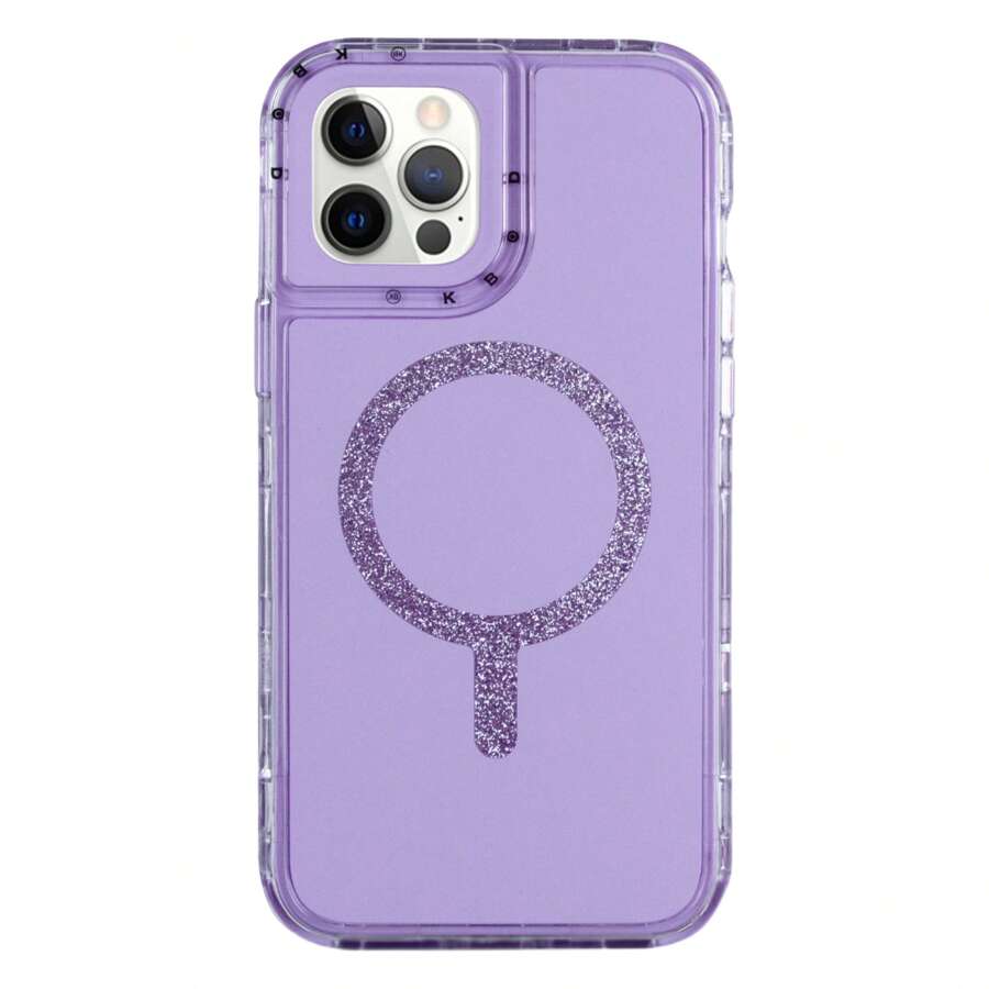 Funda Protector Antigolpes KBOD Urban Play Shinny Colores Compatible con Aro Magnetico Para iP - Lila - Ver 1