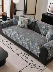 1PC Tropical Print Sofa Cushion Modern High Sense Style Living Room Home Decoration Sofa Cover For Single 2 Persons 3 Persons 4 Persons Sitting Sofa Chenille Fabric Jacquard Knitting Process Pet Anti-Dirty Sofa Cover Cushion