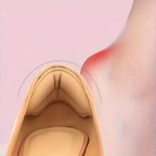 4pcs High Heel Shoe Heel Cushion Pads, Anti-Slip And Anti-Blister Heel Inserts, Shoe Size Reducer/Adjuster Inserts Insulation,Galentines,Puppy,Carnival,Party Decorations,Shoe,Spring Summer Picks,Brides Maid Gifts,Room,Bedroom Decor,Beach,Travel,For Men,For Women,Vacation,Cute Stuff - Apricot - View 3