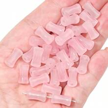 20/100pcs 6x12mm Glass Bamboo Glaze Beads Colorful Spacer Beads For DIY Jewelry Making, Round Cylinder Beads For Bracelet, Necklace, And Hairpin Crafting
