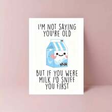 Witzige Geburtstagskarte für Ihn oder Sie - Humorvolle Liebesgrußkarte mit Sternenmuster Design - inklusive Umschlag, ideal für jeden besonderen Anlass, 12,7x17,8cm - mit Umschlag, Weihnachten