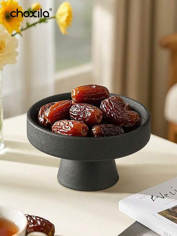 choxila 1 pieza Taza de cerámica para postre/helado con base, adecuada para reuniones familiares, meriendas, decoración de dormitorio, esencial para volver al colegio