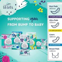 Lil-Lets Maternity Breast Pads, X 120 Count, Disposable Nursing Pads, For Breastfeeding Mums, Individually Wrapped, Ultra Slim & Absorbent Nipple Pads, 4 Packs Of 30 Pads, All Breast Sizes