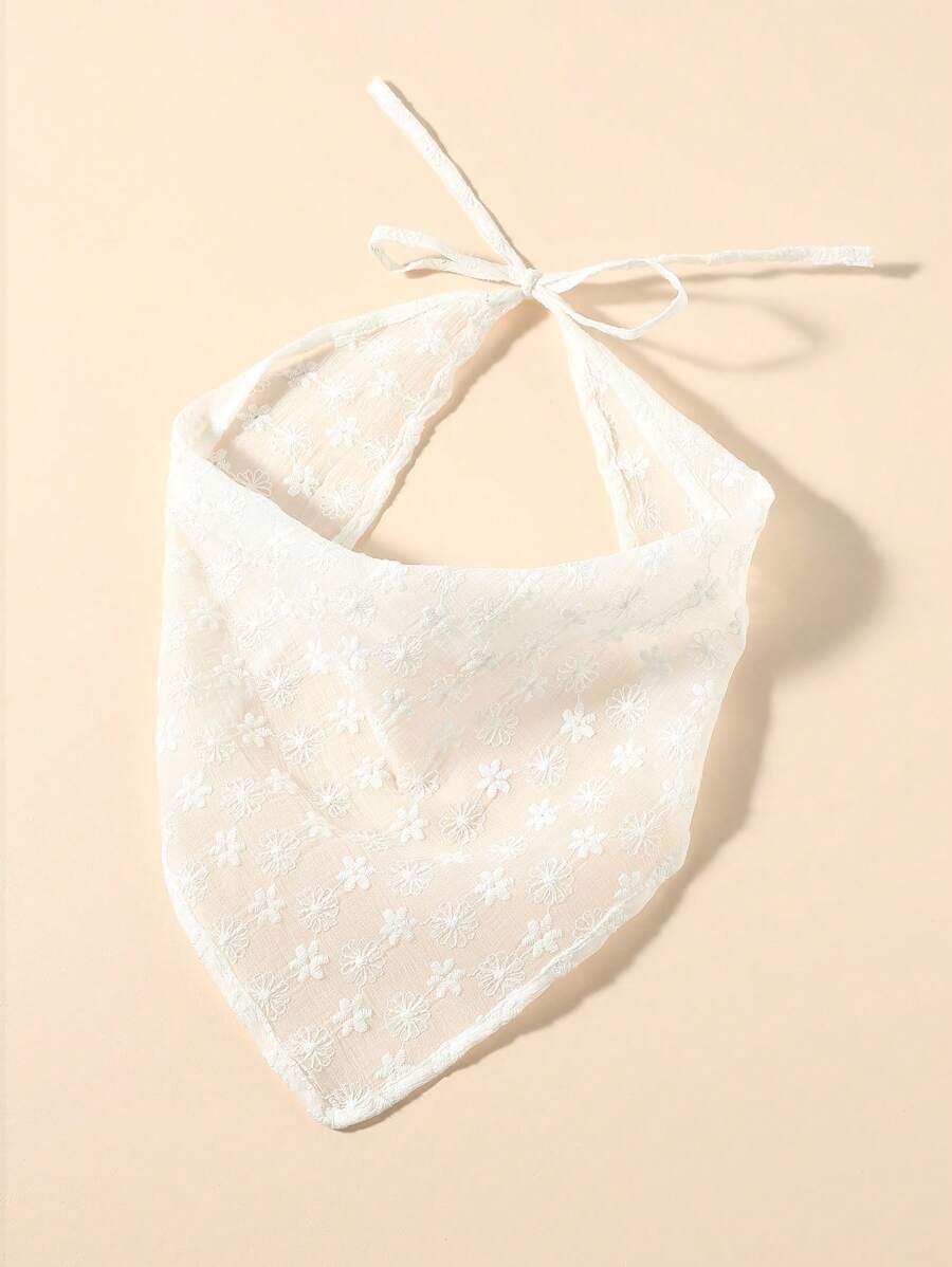 1件水晶装饰沙滩/度假头带/头巾头巾发带发饰秋冬发箍发饰女士度假装扮夏季服装 - 白色 - 查看 1