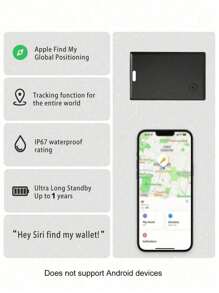 Smart Anti Loss Locator Work With Find My ITag Valuable Items, No Monthly Fee (IOS Only) Keys Finder Anti Loss Device For Finding Lost Items, GPS Tracker For Vehicles Key Wallet Rracking And Positioning