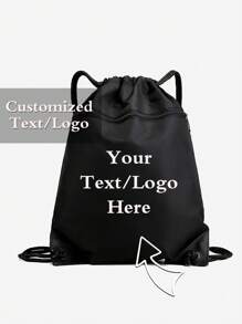 Custom Drawstring Bag, Large Capacity Sports Gym Bag, New Style Backpack, Waterproof Backpack, Solid Color, Lightweight, Portable, Multifunctional Backpack, Reinforced And Drawstring Closure, Suitable For DIY Backpack - Multicolor - View 9