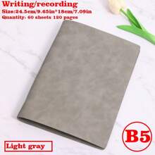 1/2/3 Libros, Cuaderno con tapa blanda desmontable, 60 hojas 120 páginas, estilo minimalista; Material suave, encuadernación espiral para reemplazo fácil, papel amigable con los ojos para escritura a doble cara, adecuado para oficina/escuela/vida diaria/cuaderno/bloc de dibujo, disponible en dos tipos de páginas, rayadas y en blanco.