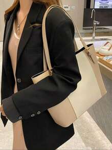 2024 New Retro Minimalist Commuter Handbag, Elegant & Roomy Shoulder Bag For Women