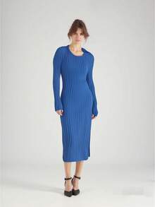 Women Long Dresses - 藍色 - 查看 5