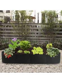 1Pc Garden Bed 8 Grids Plant Grow Bags, Breathable Planter Raised Beds For Growing Vegetables Potatoes Flowers, Rectangle Planting Container For Outdoor Indoor Gardening