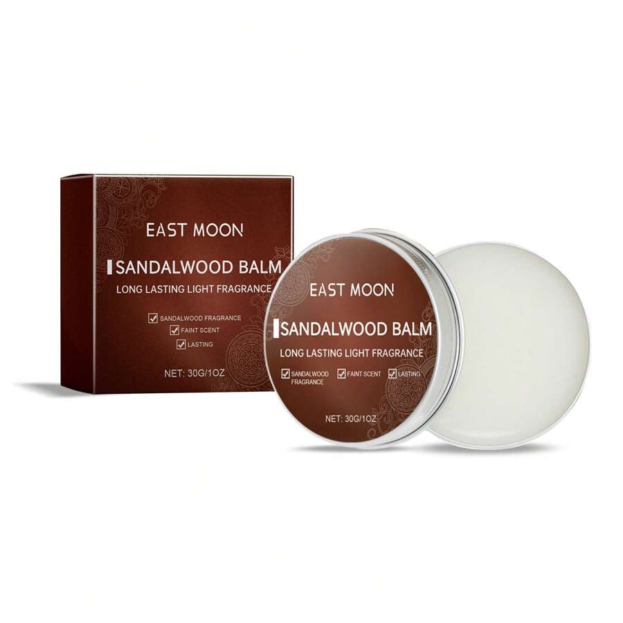 Bálsamo de Perfume Sólido para Hombre (Aroma Sándalo) – Fragancia Masculina Fresca y Natural, Portátil y de Aroma Duradero para Uso Diario - 1 - Ver 1