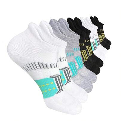 6双装女士加厚防滑舒适跑步袜，健身运动袜