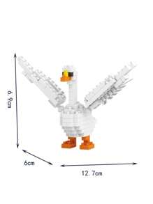 1 Stück niedliches aufbaubares Flamingo/Möwen/Kakadu Vogel Modell, DIY Nano Bausteine, Erwachsener Schreibtisch Sammlerstück, Spielzeuggeschenk, Neujahrgeschenk