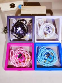 2pcs/Set 99pcs 6mm Counter Beads Set, Ring Counter, Bracelet , Boxed Counter, Multi-Color Options (Suitable For Ramadan Prayer Counting, Exercise Counting, Study Counting, Etc.) - Multicolor - View 2