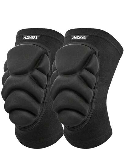 1 对 AOLIKES 运动泡沫护膝，防撞垫，适用于排球、街舞、滑雪等运动的膝盖保护，健身房配件膝盖支撑