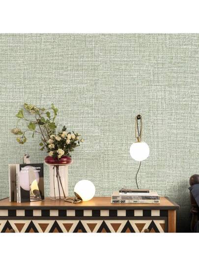 Roll Verlichting Grijs Linen Wallpaper Home Self Adhesive Peel Stick Wand Paper Bedroom Dinning Room Kitchen Cabinets Stickers Thicken Mildew Proof Removable Contact Countertops Furniture Renovation Art Living ations Office Items Bathroom ation Stuff Ho Wallpapers view 2