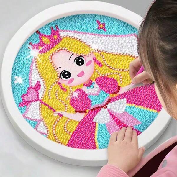 1pc DIY Framed Diamond Painting Cartoon Decoration Painting 5D Diamond Painting