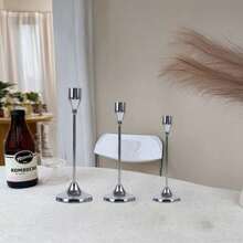 Elegant Cast Iron Candle Holder, Single Stem Metal Desktop Decor, Suitable For Candlelight Dinner, Christmas, Halloween, Anniversary, Wedding, Home And Hotel Decor, Birthday Gift (Candles Not Included) Gifts Graduation