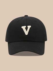 1pc Women/Men 26 Letters Baseball Cap Sun Hat, Suitable For Outdoor Daily Wear & Sunscreen