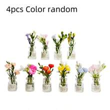 20件/10件/5件/4件/3件/2件/1件 迷你樹脂螢光玻璃花瓶，迷你裝飾品，DIY清新車內裝飾，娃娃屋花瓶裝飾，微縮場景拍攝道具，桌面裝飾，花卉模型 - 彩色 - 查看 15