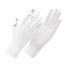 1 Pair Women's Elegant Sheer Mesh Fingerless Gloves, UV Protection, Non-Slip, Breathable, Touchscreen Friendly, Suitable For Outdoor, Driving, Cycling - Multicolor - View 5