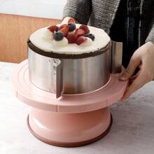 1 pieza Molde ajustable en forma de corazón de acero inoxidable para mousse, molde para hornear herramienta DIY