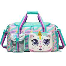 1pc Kids Duffle Bag Girls Travel Bag For Kids Overnight Bag For Kids Sports Bag For Girls Weekender Bag Gym Bag For Boys With Shoe Compartment Messenger Bag