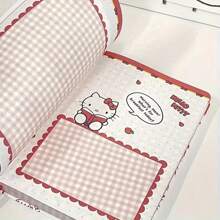 Sanrio 1 pièce Cahier Sanrio hello kitty pour enfants de format A5, cahier de bureau officiel sous licence avec couverture rigide, papier à rayures, design de personnage mignon, sans plume, idéal pour les étudiants, petit carnet pratique, cadeau pour les vacances et la rentrée scolaire