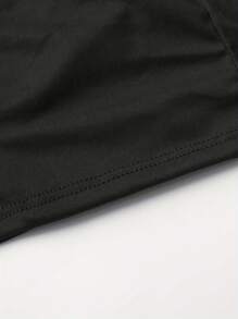 2pcs/Pack Men's Black Graphic Print Elastic Comfortable Boxer Briefs - Black - View 8