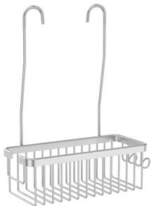 Hanging Shower Organizer, Bathroom Shower Organizer Basket, Shower Caddy Hanging, Over Door Shower Rack With Hooks, Deepened Design Shower Shelf, Space Aluminum - White - View 14