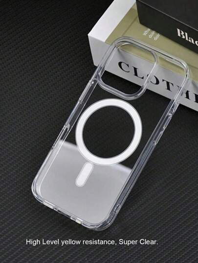 Magnetic Case Compatible With Apple 16/15/14/13, Galaxy S25/S24/S23,Compatible With MagSafe, Shockproof Phone Bumper Cover, Anti-Scratch Clear Back Waterproof Anti-Fall