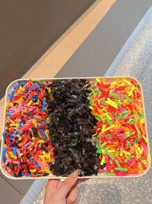 1800/2000个一次性发圈，女士时尚可爱款，多种颜色，粗细款式可选，适合日常使用和送礼。马尾辫发圈、发绳、橡皮筋、发圈、发饰、发饰、发圈、发饰、发带 - 彩色 - 查看 7