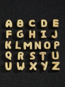 1pc European And American Fashion Popular Customize Name Letter Decor Watch Strap Bracelet For Boys Girls Street Party Unisex Jewelry For Festival & Birthday Gift For Daily Life - Gold - View 4