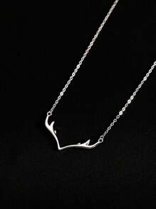 1 件鹿角项链，简约精致锁骨链，独特设计个性化配饰，适合女性的圣诞节/生日礼物，适合日常佩戴 - 7 - 查看 4