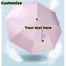 Personalized Custom Umbrellas For Both Rain And Sun! High UPF Value, Stylish And Practical! Summer Cooling,Beach,Travel - Multicolor - View 2