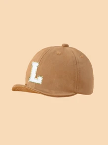 1pc Simple Letter Baby Soft Brim Baseball Cap, Stylish And Versatile, Suitable For Boys And Girls Daily Outing In Spring And Summer. - Khaki - View 21