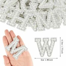 26 English Letters Pearl Terrazzo Patch Clothes A-Z Letters Pearl Terrazzo Patch Sewn/Glued Patch DIY Name 26 English Letters Faux Pearl Terrazzo Patch Clothes A-Z Letters Pearl Terrazzo Patch Sewn/Glued Patch DIY Name