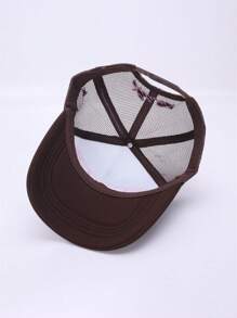 1 chiếc mũ bóng chày rỗng chữ mới cho nữ, mũ lưới màu tương phản, mũ lưỡi trai chống nắng thời trang dạo phố - nhiều màu - Xem 8