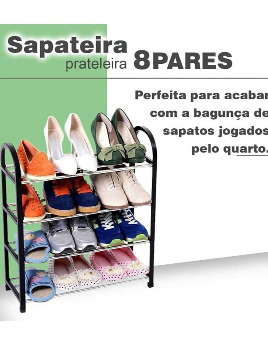 Sapateira 4/5 /RAIO andar à prova de poeira Portátil Calçados multicoloridos COR ALEATORIO 2025 - Sapateira 4 andares - Visão 1