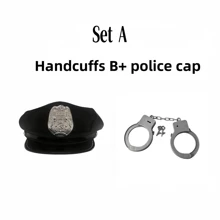 Police Costume Accessories Set, Police Uniform Role-Playing Costume, Party Decoration, Photo Props Prom